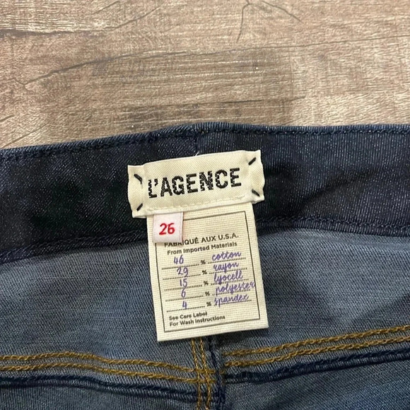 NWT!! L’agence - Dark Denim Skinny Jeans - Size 26 - Picture 3 of 8